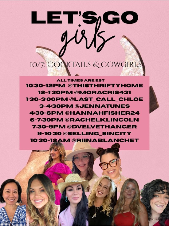 Accessories - 10/7: Let’s Go Girls Raid Train: Cocktails & Cowgirls💃